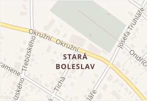 Stará Boleslav v obci Brandýs nad Labem-Stará Boleslav - mapa části obce