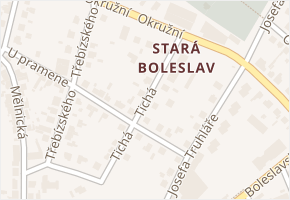 Tichá v obci Brandýs nad Labem-Stará Boleslav - mapa ulice