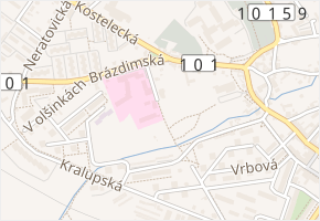 U nemocnice v obci Brandýs nad Labem-Stará Boleslav - mapa ulice