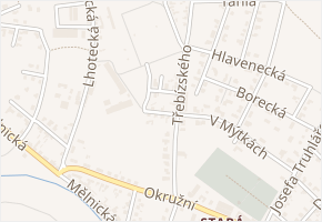 U prachárny v obci Brandýs nad Labem-Stará Boleslav - mapa ulice