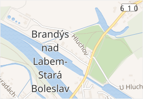 U přístavu v obci Brandýs nad Labem-Stará Boleslav - mapa ulice