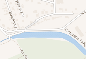 U starého Labe v obci Brandýs nad Labem-Stará Boleslav - mapa ulice