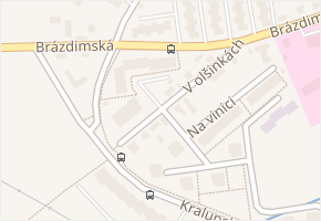 V olšinkách v obci Brandýs nad Labem-Stará Boleslav - mapa ulice