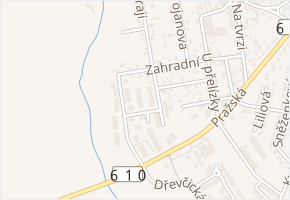 V Uličce v obci Brandýs nad Labem-Stará Boleslav - mapa ulice