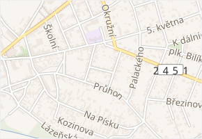 Žižkova v obci Brandýs nad Labem-Stará Boleslav - mapa ulice