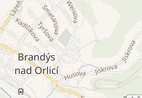 Na Výsluní III v obci Brandýs nad Orlicí - mapa ulice
