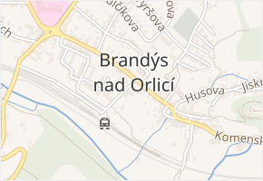 Nádražní v obci Brandýs nad Orlicí - mapa ulice