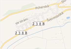 Švermovská v obci Brandýsek - mapa ulice