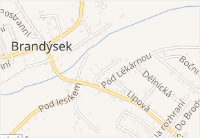 Zdravotnická v obci Brandýsek - mapa ulice