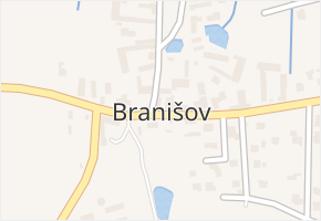 Branišov v obci Branišov - mapa části obce
