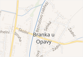 Požární v obci Branka u Opavy - mapa ulice