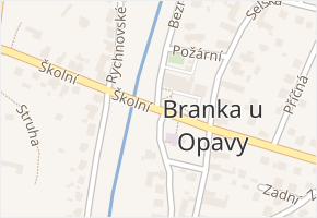 Školní v obci Branka u Opavy - mapa ulice