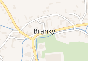 Branky v obci Branky - mapa části obce