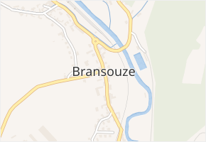 Bransouze v obci Bransouze - mapa části obce