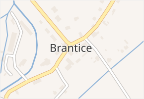 Brantice v obci Brantice - mapa části obce