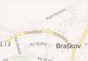 Dukelská v obci Braškov - mapa ulice