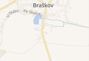U Studánky v obci Braškov - mapa ulice