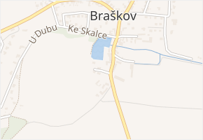 Úzká v obci Braškov - mapa ulice