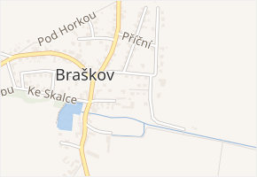 V Podlískách v obci Braškov - mapa ulice