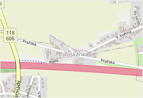 V Úvoze v obci Braškov - mapa ulice