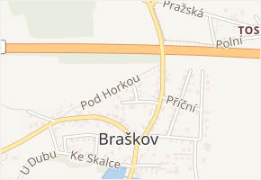 Zahradní v obci Braškov - mapa ulice
