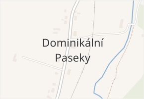 Dominikální Paseky v obci Bratkovice - mapa části obce