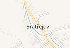 Bratřejov v obci Bratřejov - mapa části obce