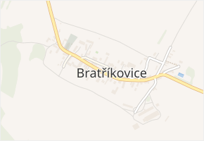 Bratříkovice v obci Bratříkovice - mapa části obce