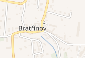 Bratřínov v obci Bratřínov - mapa části obce