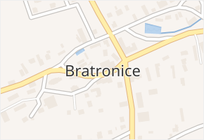 Bratronice v obci Bratronice - mapa části obce