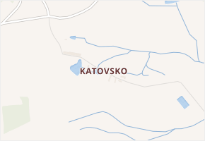 Katovsko v obci Bratronice - mapa části obce
