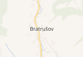 Bratrušov v obci Bratrušov - mapa části obce