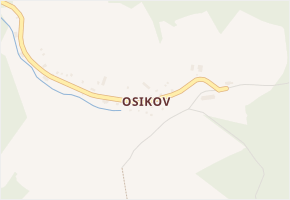 Osikov v obci Bratrušov - mapa části obce