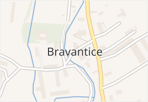 Bravantice v obci Bravantice - mapa části obce