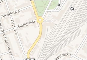 Břetislavova v obci Břeclav - mapa ulice