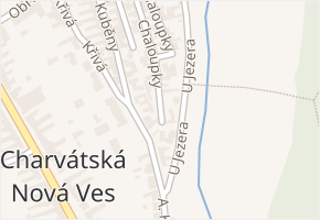Chaloupky v obci Břeclav - mapa ulice