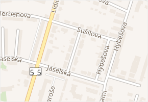 Družstevní v obci Břeclav - mapa ulice