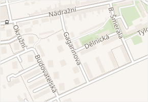 Gagarinova v obci Břeclav - mapa ulice