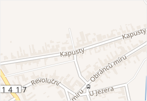 Kapusty v obci Břeclav - mapa ulice