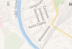 Karla Čapka v obci Břeclav - mapa ulice