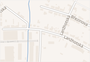 Lanžhotská v obci Břeclav - mapa ulice