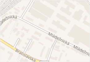 Mládežnická v obci Břeclav - mapa ulice