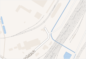 Na Hrůdách v obci Břeclav - mapa ulice