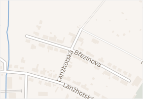 Na Širokých v obci Břeclav - mapa ulice
