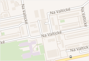 Na Valtické v obci Břeclav - mapa ulice