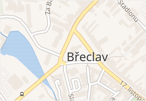 náměstí T. G. Masaryka v obci Břeclav - mapa ulice