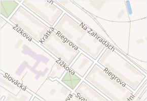 Riegrova v obci Břeclav - mapa ulice
