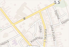 Rovnice v obci Břeclav - mapa ulice