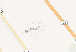 Široký dvůr v obci Břeclav - mapa ulice