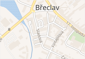 Sladová v obci Břeclav - mapa ulice